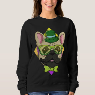 Hipster French Bulldog Cute French Bulldog Lover Sweatshirt