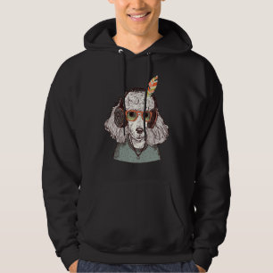 Hipster Funny Poodle T- Hoodie