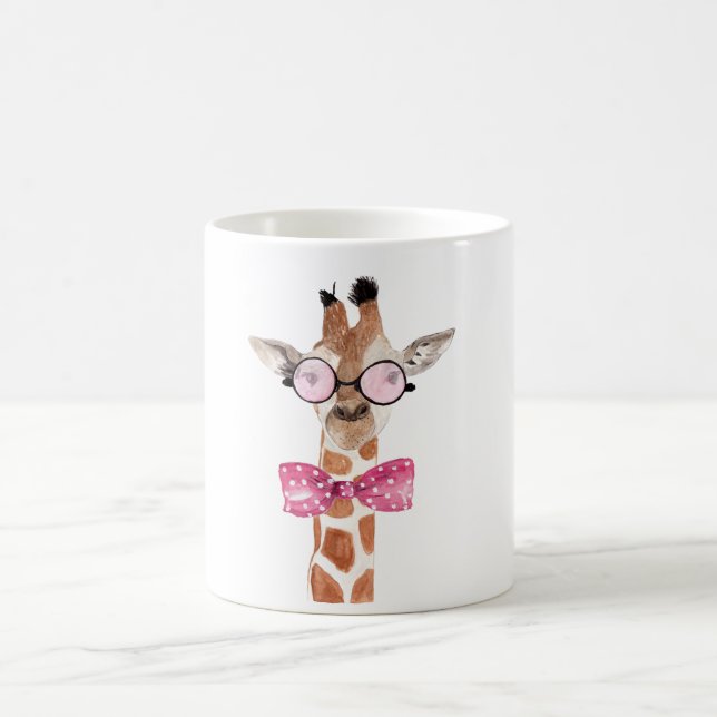 Hipster Girafe T-Shirt Coffee Mug (Center)