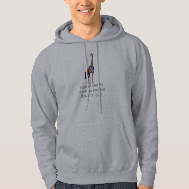 Hipster Giraffe Hoodie (Front)