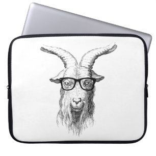 Hipster Goat Laptop Sleeve
