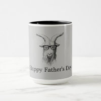 Hipster Goat With Glasses