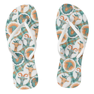 Hipster Goats   by TotallyGoatally™ Jandals