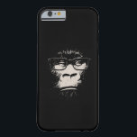 Hipster Gorilla With Glasses Barely There iPhone 6 Case<br><div class="desc">You share a common ancestor with the noble gorilla. And possibly a common lameness. This gorilla was down with jungle dwelling before it was cool.</div>