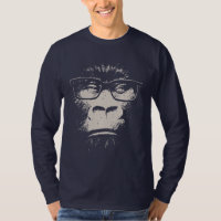 Hipster Gorilla With Glasses