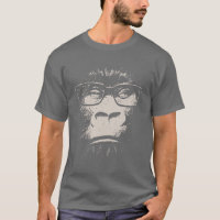 Hipster Gorilla With Glasses