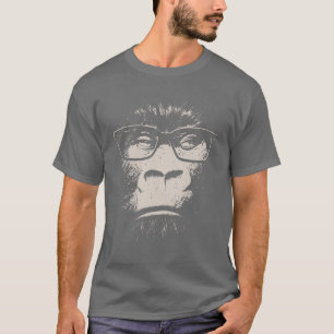 Hipster Gorilla With Glasses T-Shirt