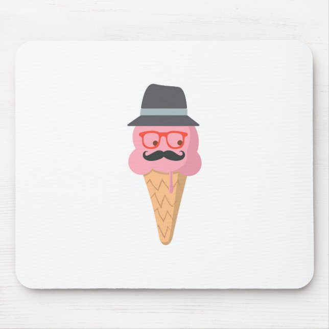 Hipster ice cream mouse pad (Front)