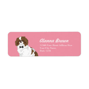 Hipster Japanese Chin with Black Tie for Dog Lover