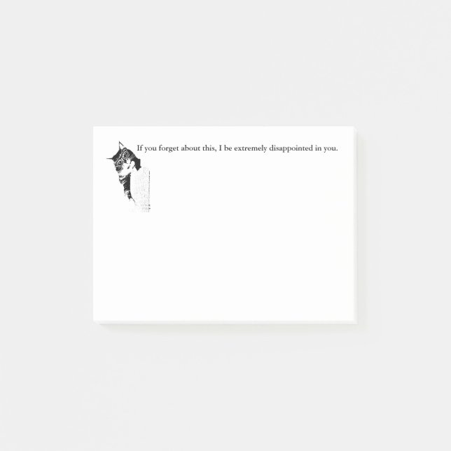 Hipster Kitty Post-Its Post-it Notes (Front)