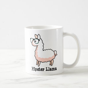 Hipster Llama Coffee Mug
