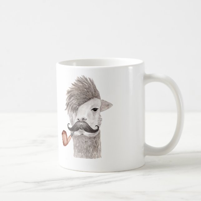 Hipster Llama Mug (Right)