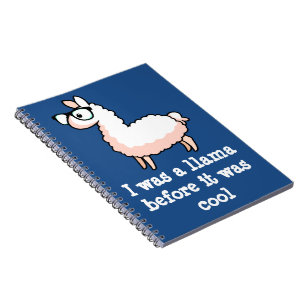 Hipster Llama Spiral Notebook