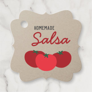 Hipster Modern Homemade Salsa Tomato Canning Label