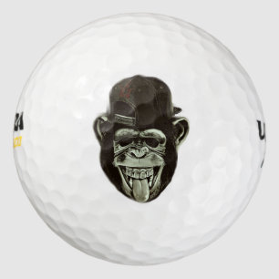 Hipster Monkey Golf Balls