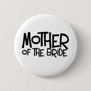 Hipster Mother of the Bride 6 Cm Round Badge