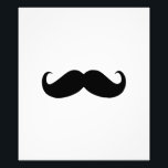 Hipster Moustache Photo Print<br><div class="desc">Black and White Rules</div>