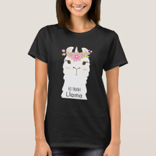 Hipster No Drama Llama Unicorn For Man Woman T-Shirt