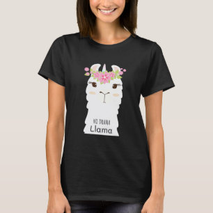 Hipster No Drama Llama Unicorn For Man Woman T-Shirt