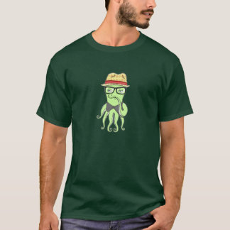 Hipster Octopus T-Shirt