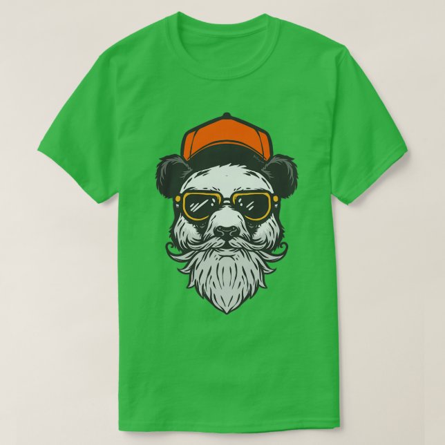 Hipster Panda T-Shirt (Design Front)