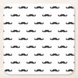 Hipster pattern square paper coaster