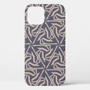 Hipster pattern with polygonal elements. Triangles iPhone 12 Case