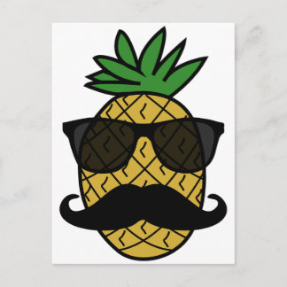 Hipster Pineapple Postcard