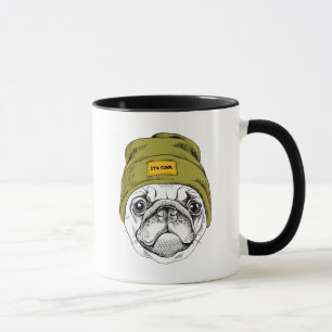 Hipster Pug It's Cool Mug