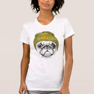 Hipster Pug It's Cool T-Shirt