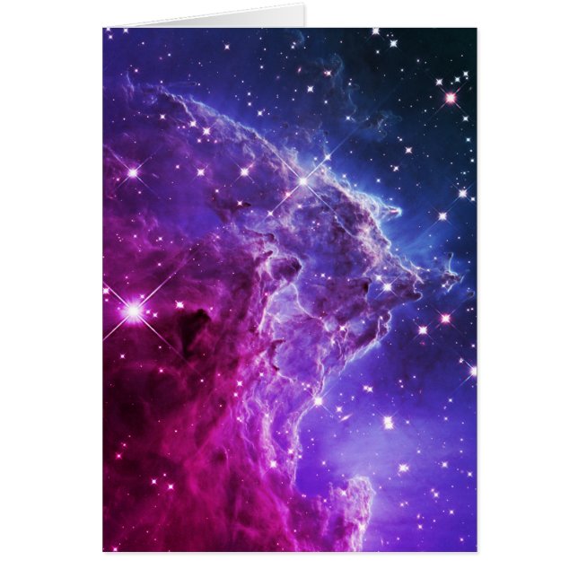 Hipster Purple Ombre Monkey Head Nebula (Front)