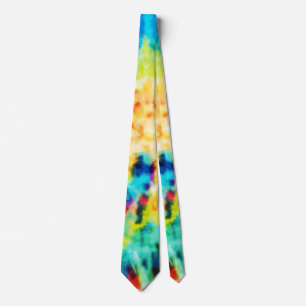 *~* Hipster Rainbow Psychodelic Retro Tie Dye Tie