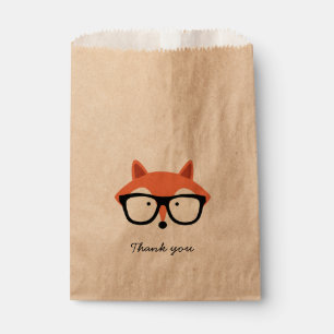 Hipster Red Fox Favour Bags