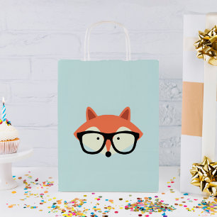 Hipster Red Fox Small Gift Bag