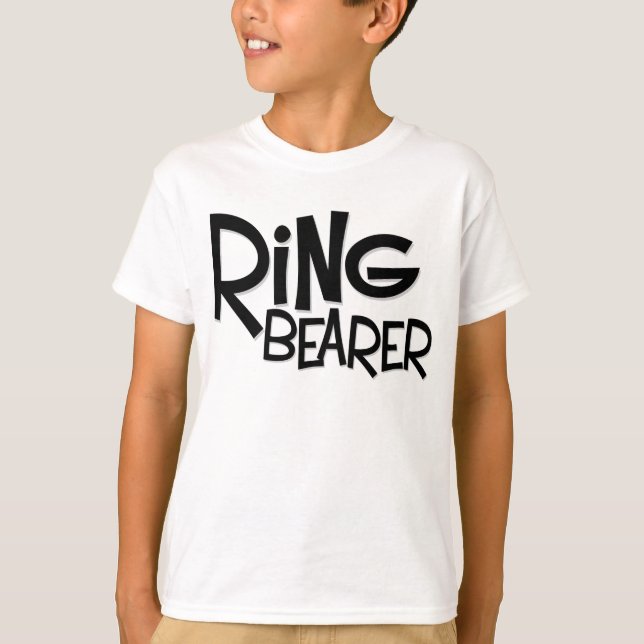 Hipster Ring Bearer T-Shirt (Front)