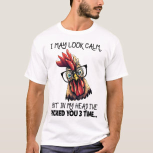 Hipster Rooster Funny Saying T-Shirt