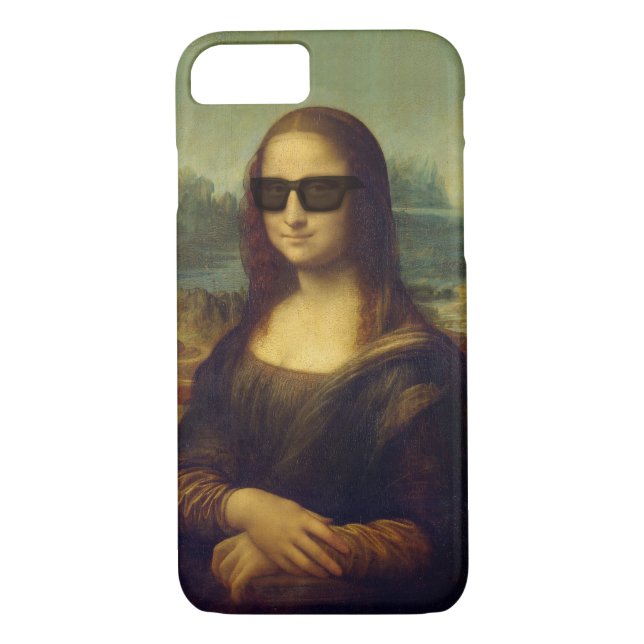 Hipster Shades da Vinci Mona Lisa Case-Mate iPhone Case (Back)