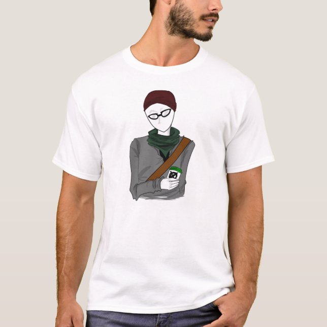 Hipster Slenderman T-Shirt (Front)