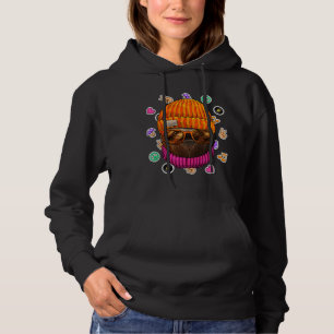 Hipster Sloth Geek Nerd Glasses Animal Love Peace  Hoodie
