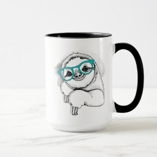 Hipster Sloth Mug