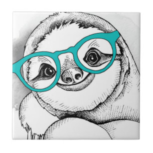 Hipster Sloth Tile