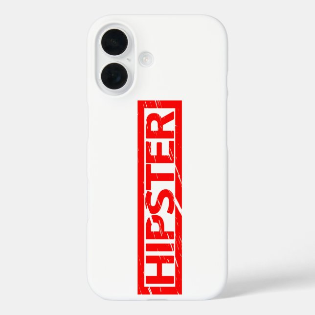 Hipster Stamp Case-Mate iPhone Case (Back)