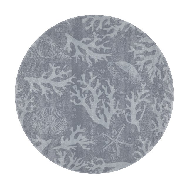 Hipster Style Coral Reef Cutting Board (Front)