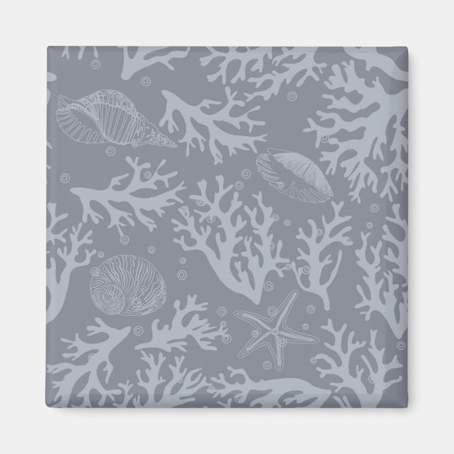 Hipster Style Coral Reef Magnet (Front)