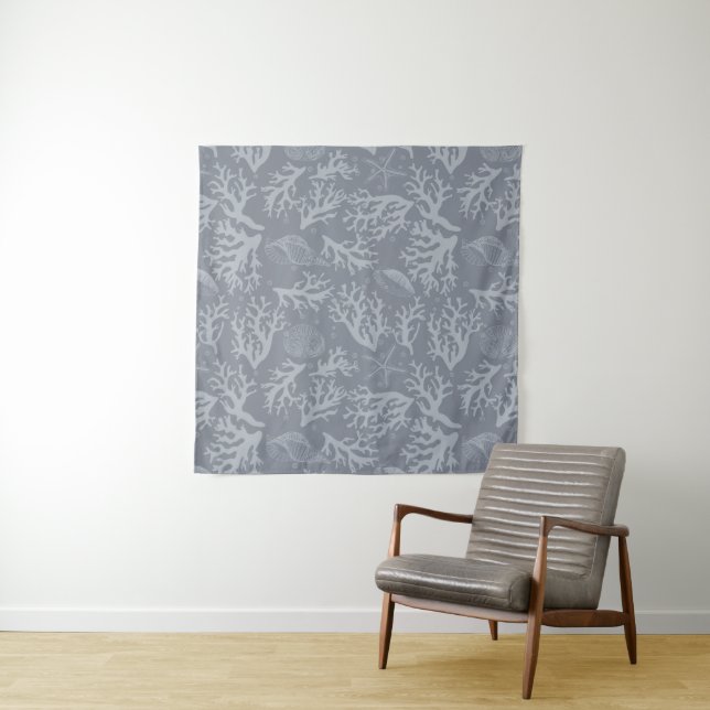 Hipster Style Coral Reef Tapestry (In Situ (Horizontal))