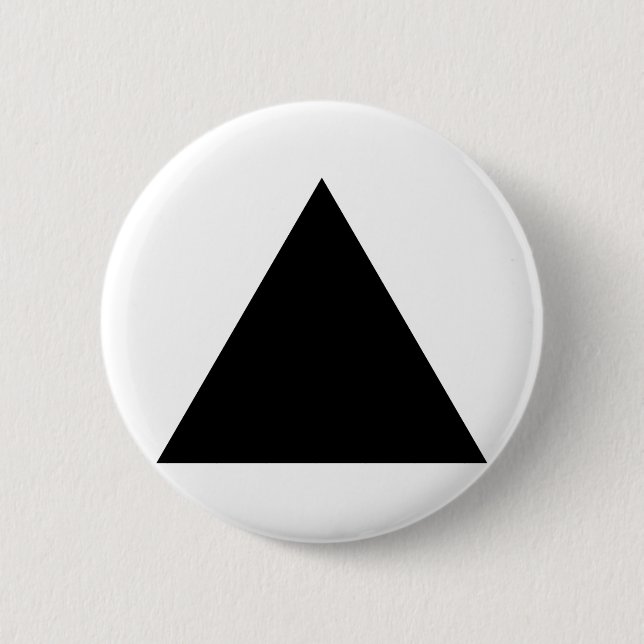 hipster triangle 6 cm round badge (Front)