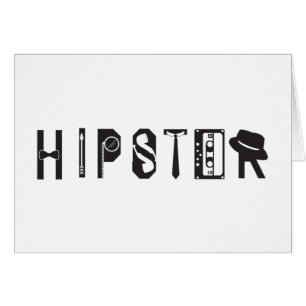 Hipster Typography Indie Urban Card