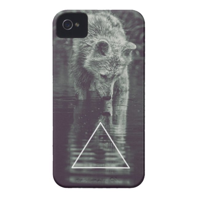 hipster wolf Case-Mate iPhone case (Back)