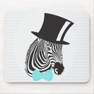 Hipster Zebra Mouse Pad