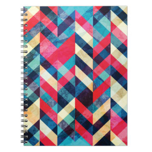 Hipster zigzag: grunge seamless pattern. notebook